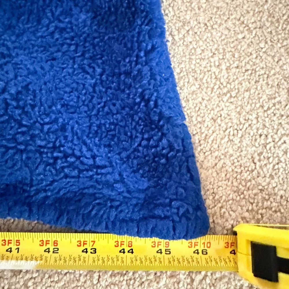Dog Man Hooded Blanket Kids OS Blue Dav Pilkey Character Fleece Wearable Throw‎